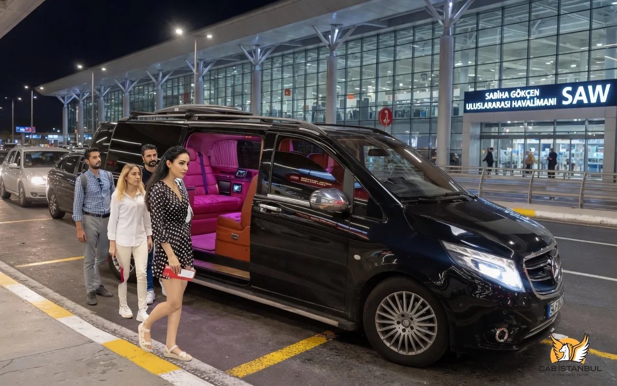 Mercedes Sprinter minibus with driver Istanbul — chauffeur-driven group airport transfer and corporate shuttle service