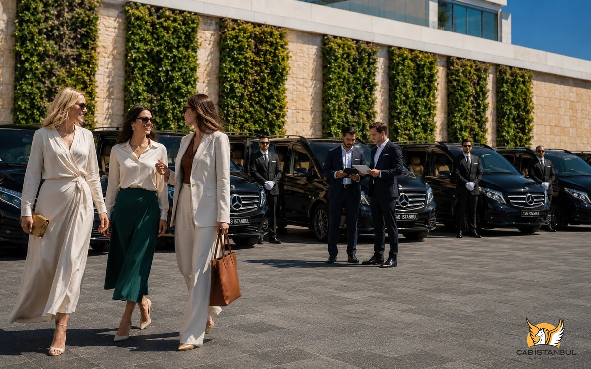 Mercedes van transfer from Istanbul Airport to city center hotel