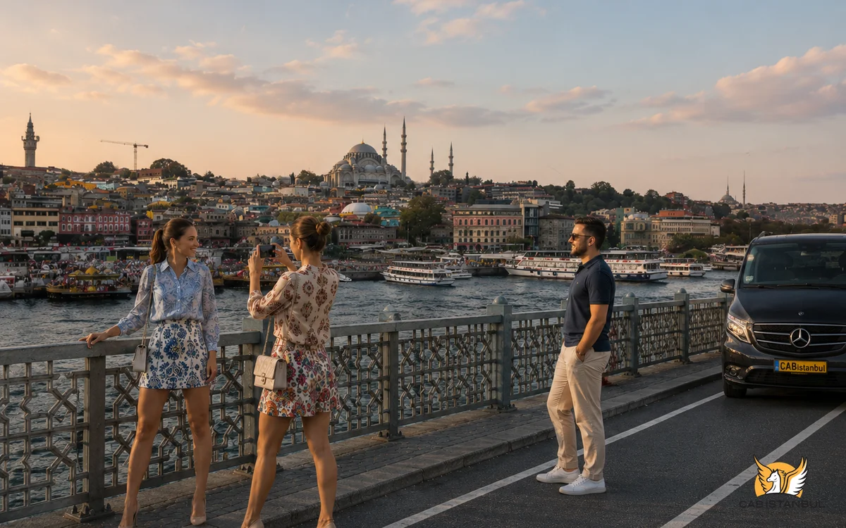 Private chauffeur-driven vehicle for Istanbul city tour — car and driver service for sightseeing, shopping and day routes