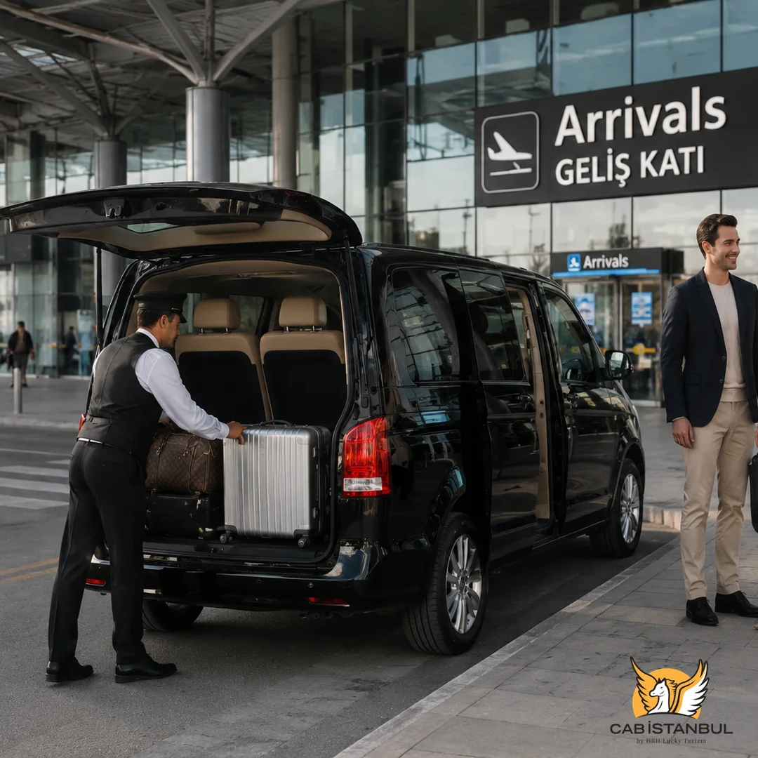 Трансфер из аэропорта Стамбула с большим багажом на Mercedes Vito