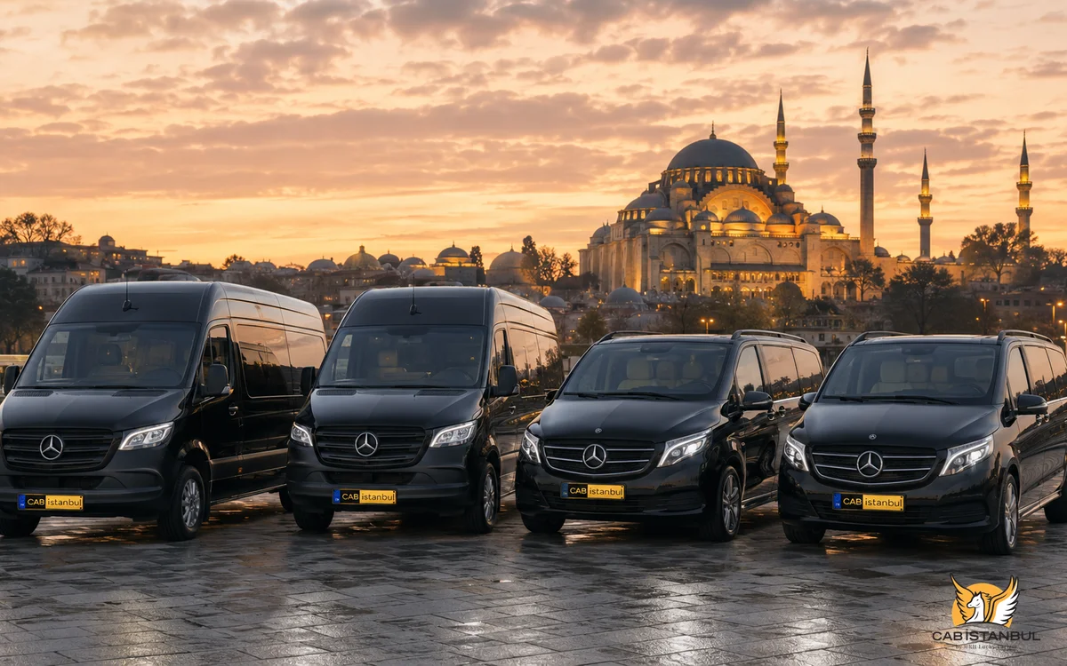 Chauffeur-gesteuerter Van-Verleih Istanbul — Mercedes Minibus mit professionellem Fahrer für Gruppentransfers