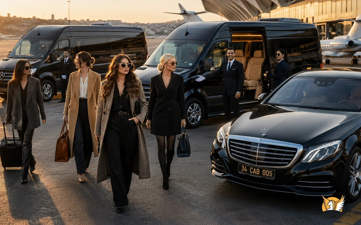 Mercedes Vito Van mit Fahrer Istanbul — VIP- und Standard-Chauffeurservice für kleine Gruppen
