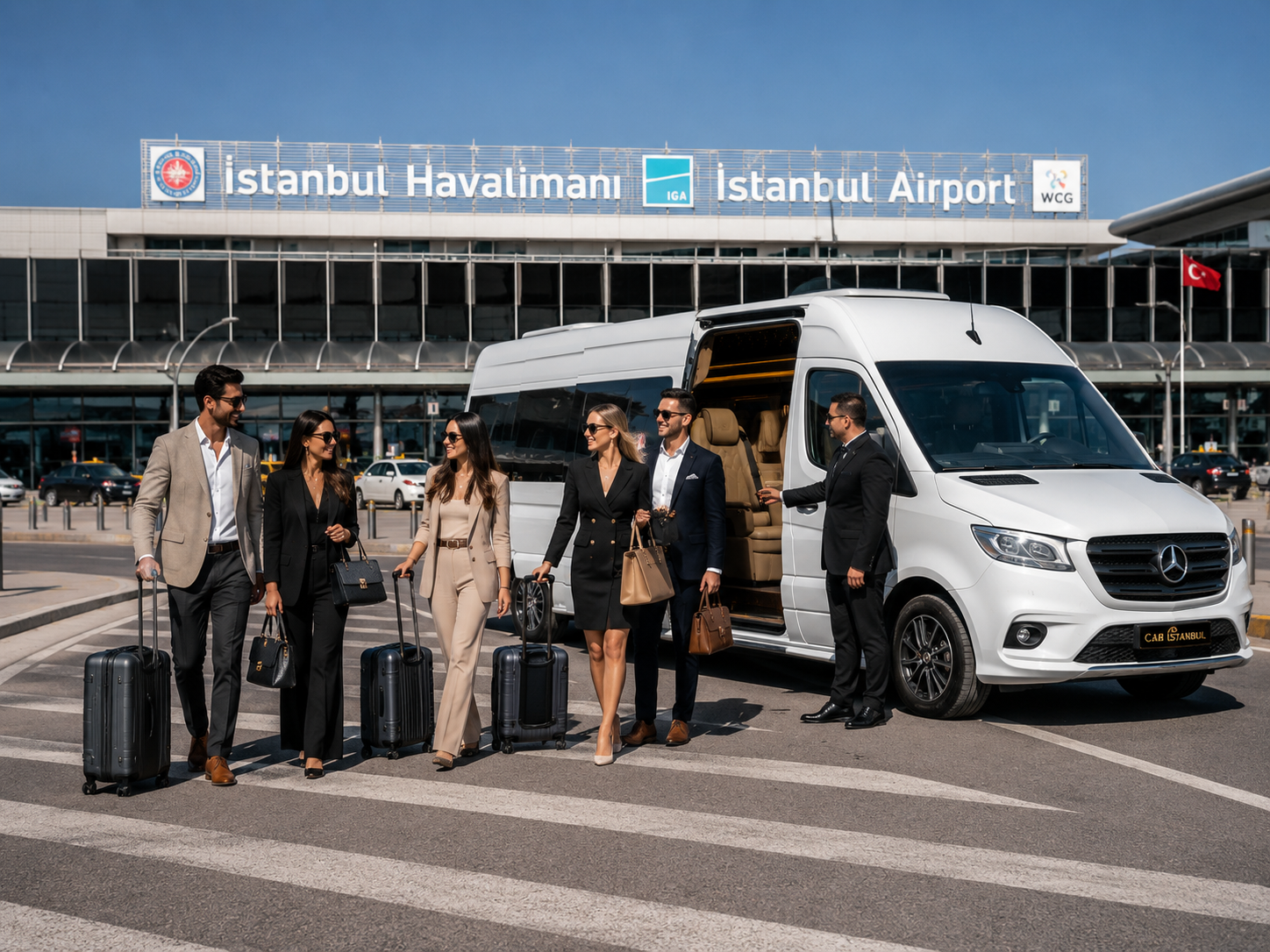 VIP privates Flughafentransferfahrzeug in Istanbul